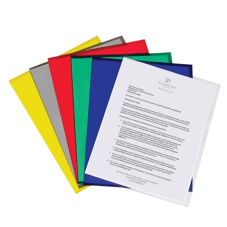 C-LINE PRODUCTS Project Folders, Assorted  Reduced glare, 11 x 8 12, 25PK 62130
